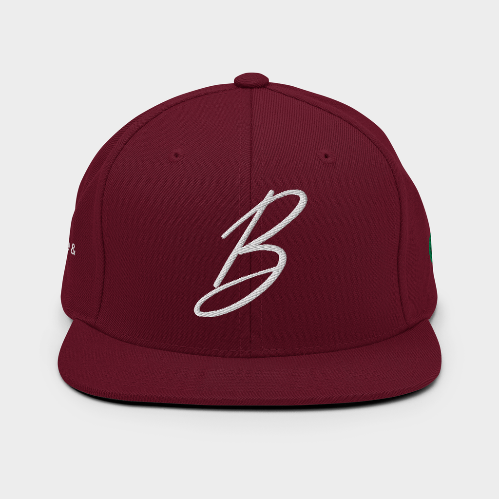 Gorra plana - granate