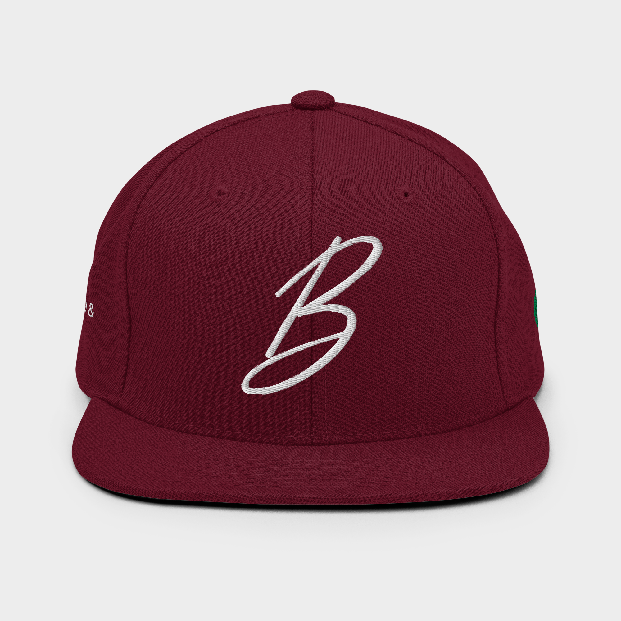 Gorra plana - granate
