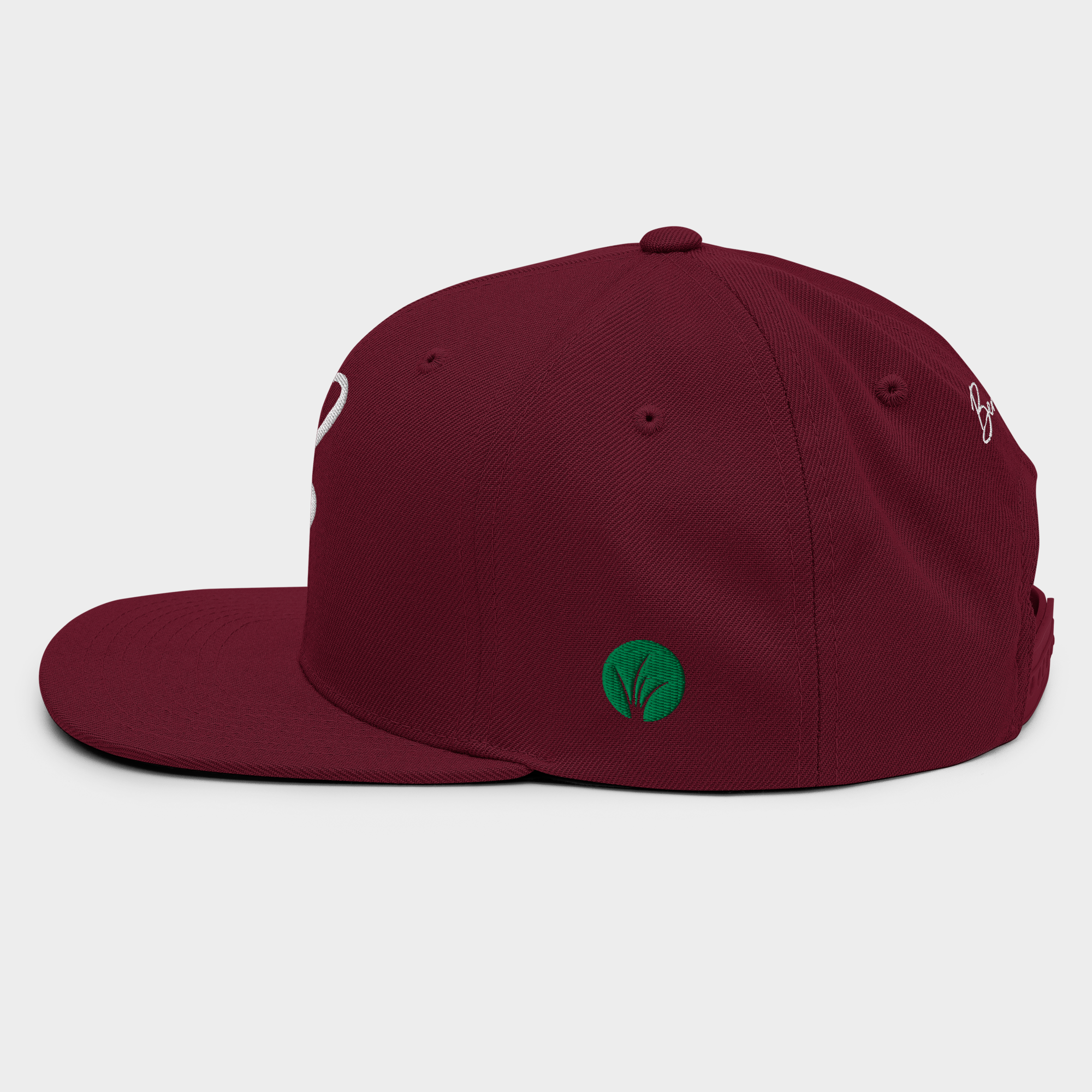 Gorra plana - granate
