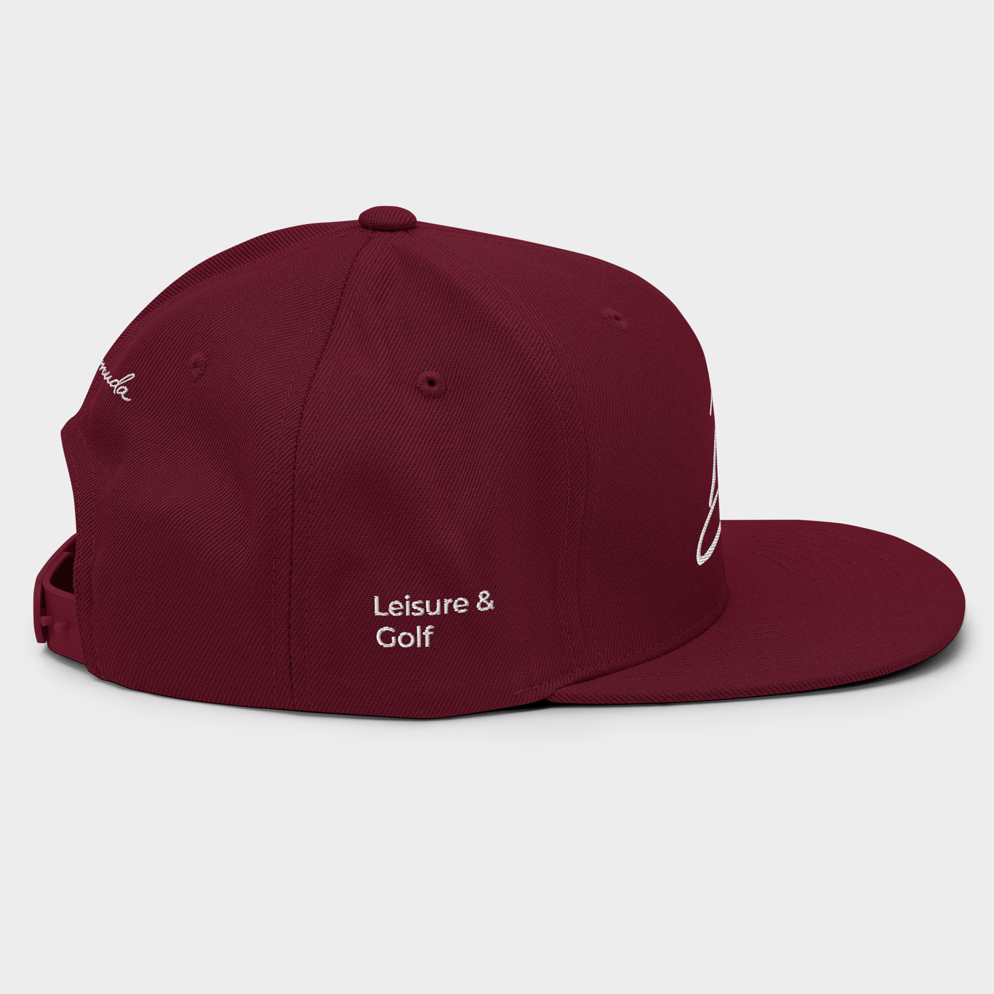 Gorra plana - granate
